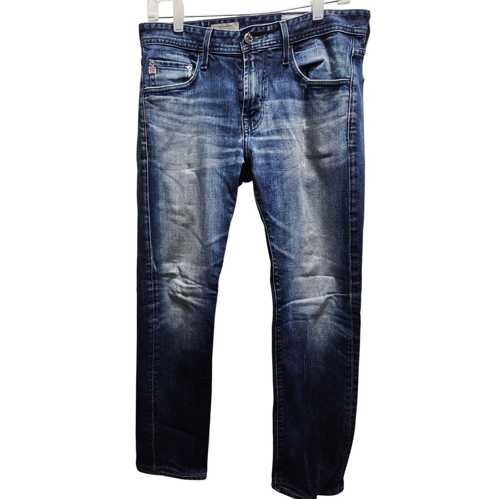 AG Adriano Goldschmied The Matchbox Slim Straight Mens Jeans Blue Size 32